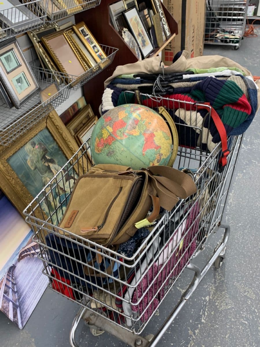 vintage shopping cart