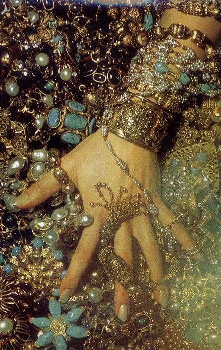 old jewellry painting